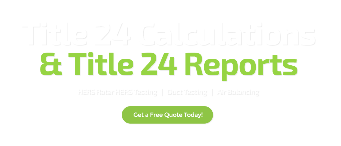 Title 24 calculations and reports