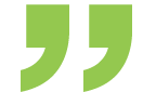 Green quotation mark icon